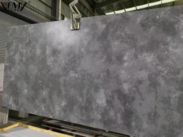 Artificial Quartz Concrete Grey Slabs Kitchen Countertops