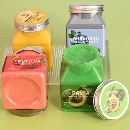 OEM Wholesale Custom Bulk Vegan Organic Fruit Body Scrub Whitening Exfoliant