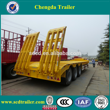 3 axles 12 wheeler 60tons low loader lowboy lowbed trailer for sale