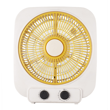 Classic Style Low Noise Portable Small Table Fan - 3 Speed Adjustable 10 Inch Box Fan with High Performance Motor