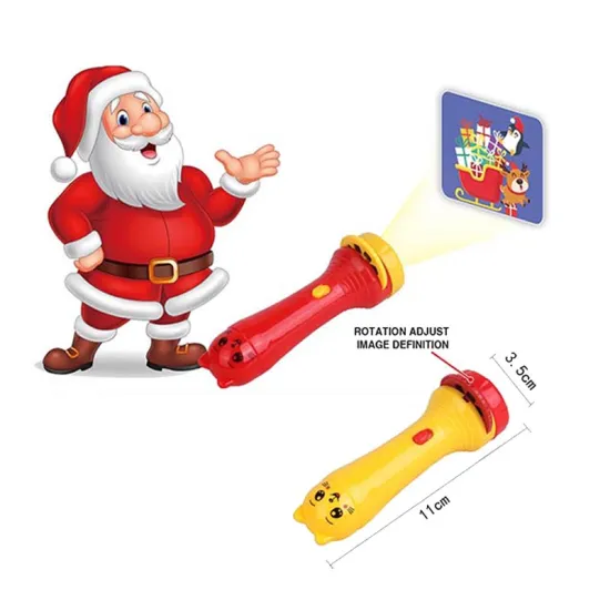 Christmas Theme Dollar Toys: Interactive Flashlight Projector Torch Toy for Entertainment and Promotion