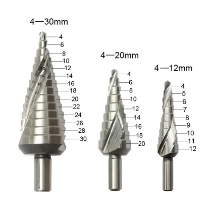 SUBORUI Professional Metric Hss Cobalt Large Unibit Step Drill Bit Set