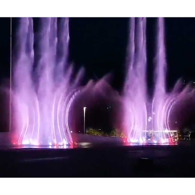 Colorful Music Fountain In Ethiopia Jpg