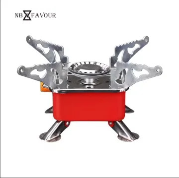 Nb-Favour Outdoor Mini Windproof Portable Camping Gas Stove