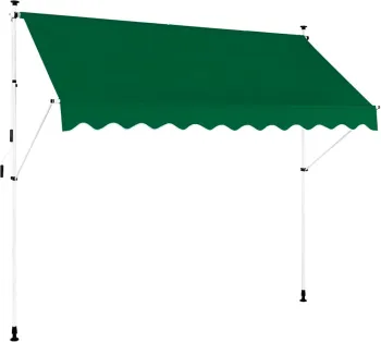 Danlong Patio Manual Retractable Awning: Non-Screw Aluminum Outdoor Sun Shade with Adjustable Pergola Shade Cover and UV Protection
