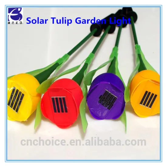 colorful solar sunflower garden light solar tulip white wafer flower