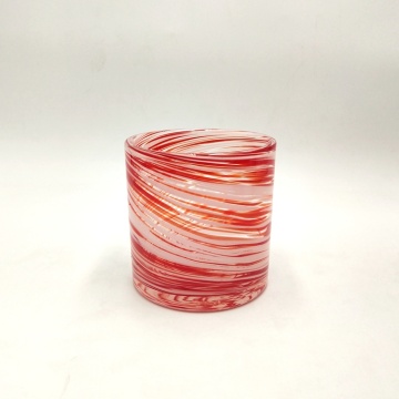 red color swirl effect red wine glass carafe tumbler