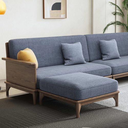 Set Sofa Fabrik Walnut Nordic