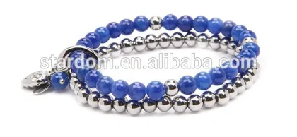 High quality colorful dyed jade beaded chain bracelet!