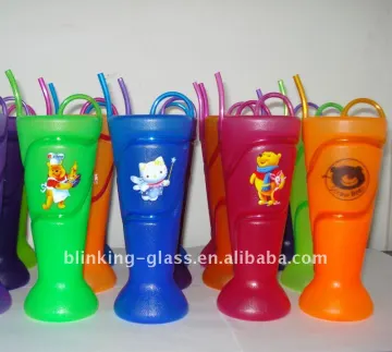 plastic cup with straw