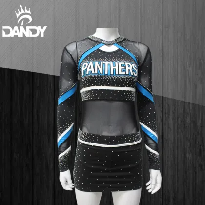 Sparkling Blue Cheerleader Outfit
