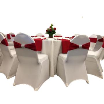 Luxurious Bridal Chair Sashes: Shiny Spandex with Mesh Buckle Bands