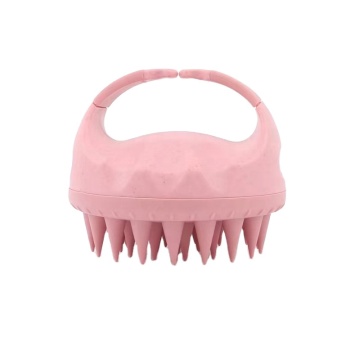 Biodegradable Silicone Scalp Massager Brush with Wheat Straw