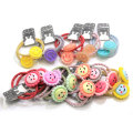 Nieuwe producten Cute Hair Kleurrijke Elastieken Paardenstaarthouder Kawaii Smile Face Hoofdband Haarelastiekjesband voor baby-peutermeisjes