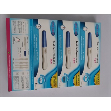 Mabilis na tumpak na hcg babaeng home test kit mabilis suriin ang mahusay na kalidad ng pag -export