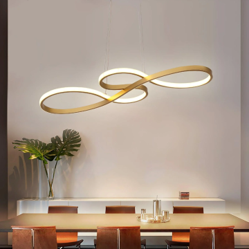 Gold Luxury LED Chandelier for Living Room and Dining Room