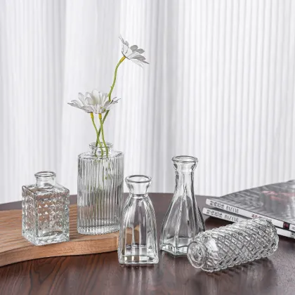 Luxury Glass Table Vases - 10pcs Set Wedding Art Deco Glass & Crystal Vases
