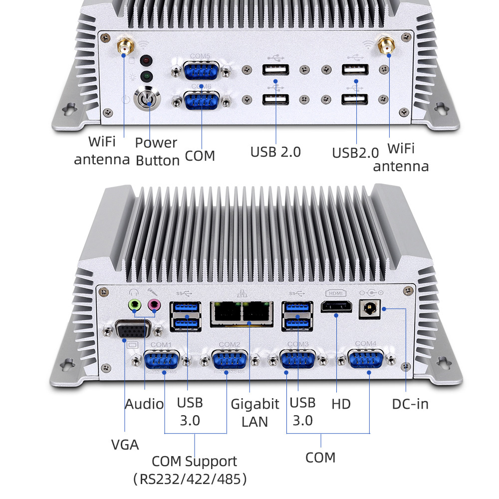 Fanless Mini Computer