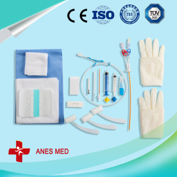 Antimicrobial hemodialysis catheter full kit