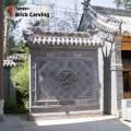 Ancient imitation stone carving flower murals