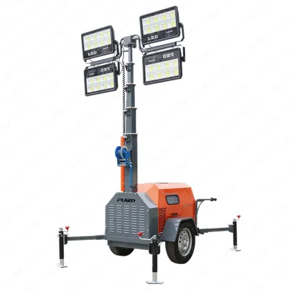 Portable Light tower Mobile Lighting Machinery LED lamp
