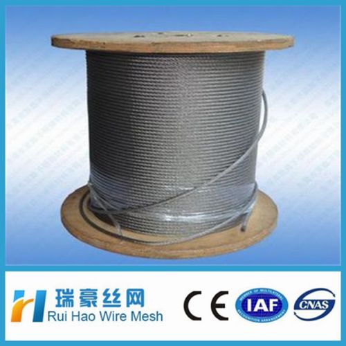 AISI 316 1*7*1.5mm stainless Steel Wire Rope made in China