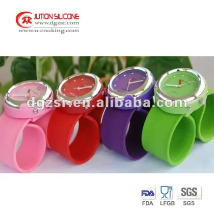 Colorful Quartz Silicone Jelly Watch