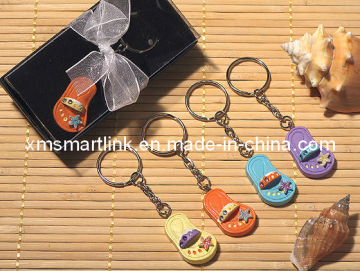 Miniature Flip Flop Decor Key Chain for Premium Gift
