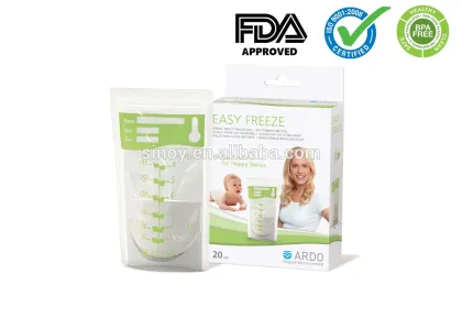 Laminated gerber breast milk storage bags bpa free manufacturer