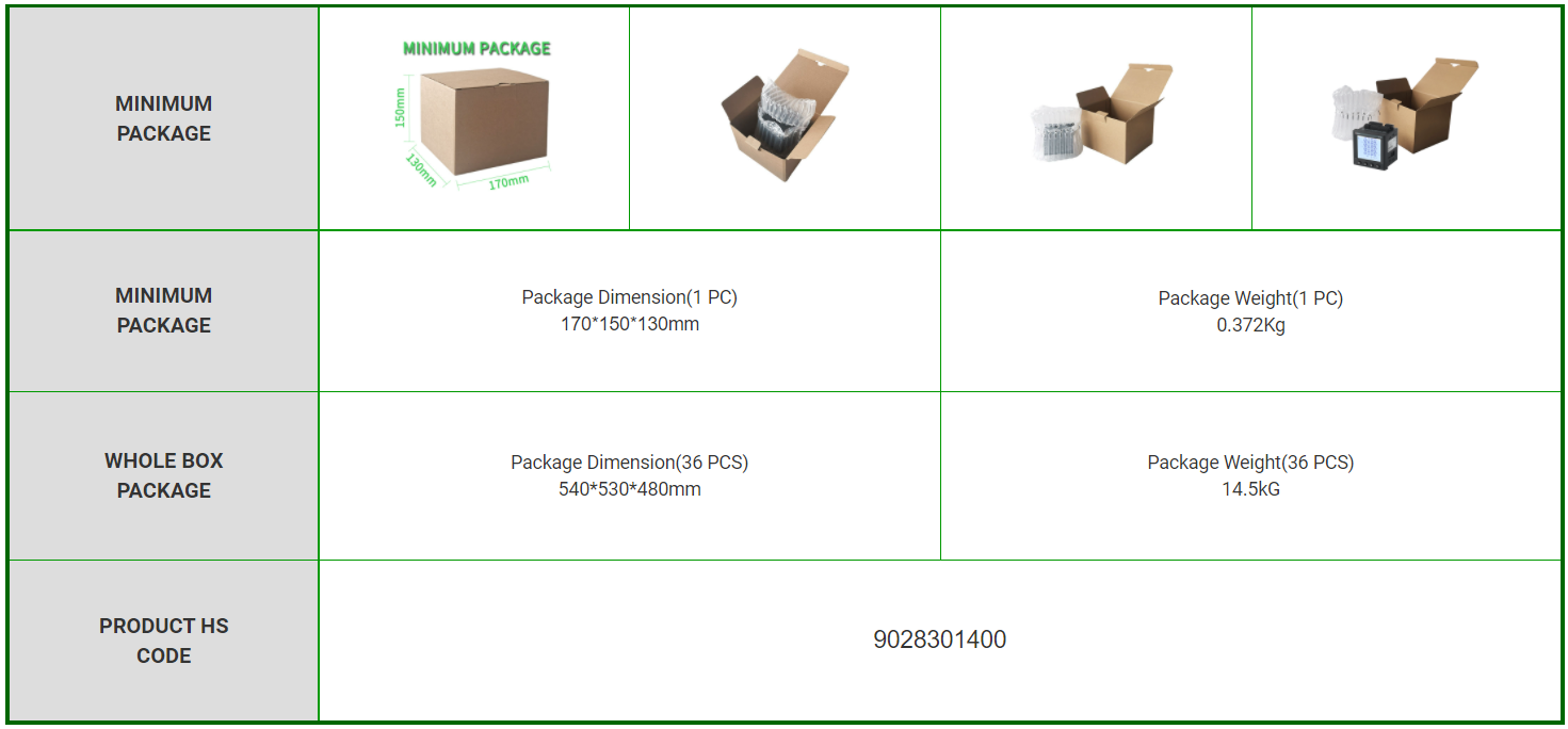 lcd display power analyzer meter price