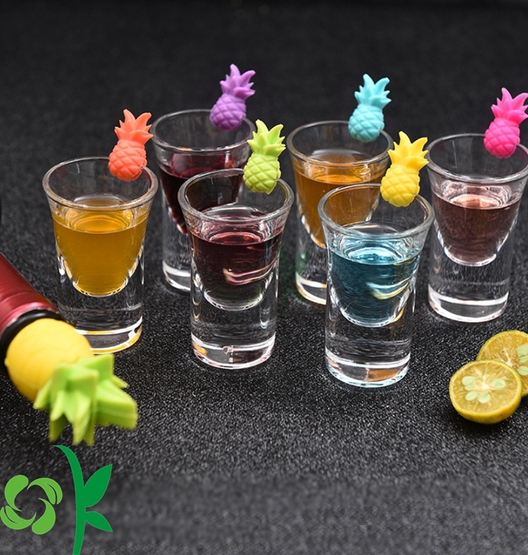 Silicone Drink Glass Charms Wine Charm Tags