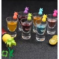 Silikon Minuman Kaca Charms Wine Charm Tag