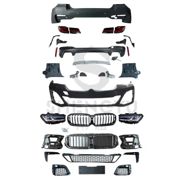 2021 BMW 5 Series G30 18-20 Front and Rear Bumpers, Grille, and Auto Lamps - High Quality Parts for MT Model