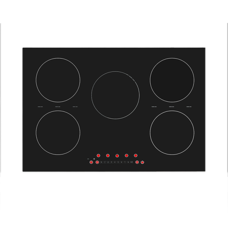 Built In 5 Plate Induction Hob Electric Stove 6800W Induction Cooktop 240V Power Boost Burners Induction Cooker