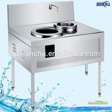 Simple Stainless Steel Work Table Cooking Range with Single Burnner/Table Tap Gas Stove Design Manufacturer