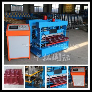 glazed roof tiles cold forming machine, iron glazed roof machine