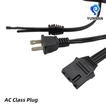 US Polarized Two Pin Power Cable