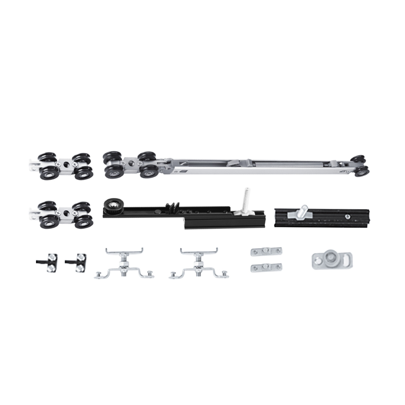 Bidirectional buffer sliding door hanging wheel 