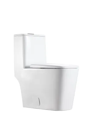 Modern Bathroom White Siphon Toilet - Hot Selling Ceramic Floor Type Sanitary Ware