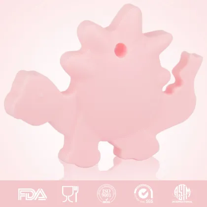 Kean Teething Pendant Bpa Free Jade Pendant Silicone heart necklace pendant