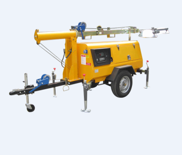 Trailer 9m Diesel Kubota Generator Lichtmast