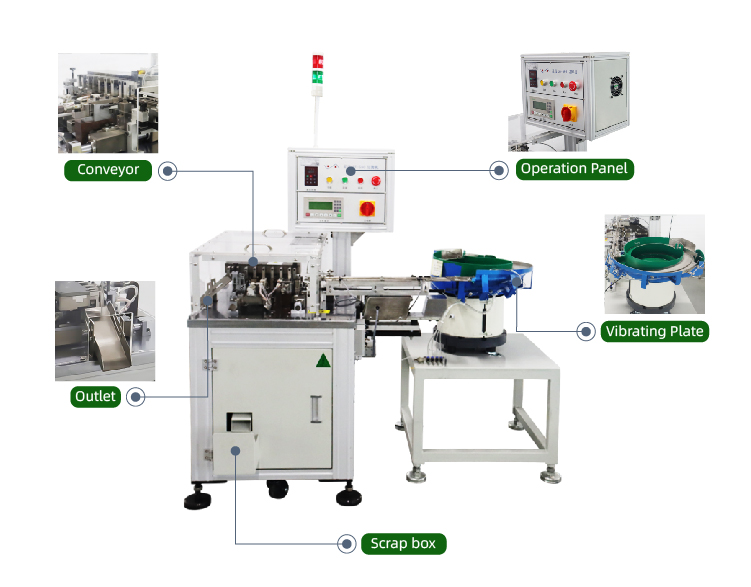 Auto Type Led Capacitor Cutting Forming Machine