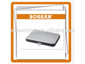 26pcs free sample tool set with metallic zip up case