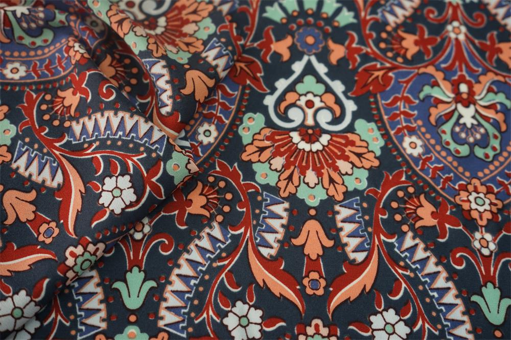 75D Classic Moss Crepe Fabric