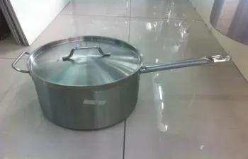 Kitchen 3.0mm Stainless Steel Cookwares , Silver Aluminum Sauce Pan Yx103301