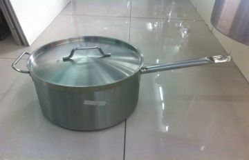Kitchen 3.0mm Stainless Steel Cookwares , Silver Aluminum Sauce Pan Yx103301