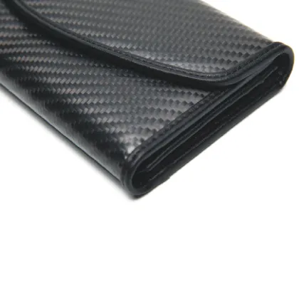 Carbon fiber women wallet