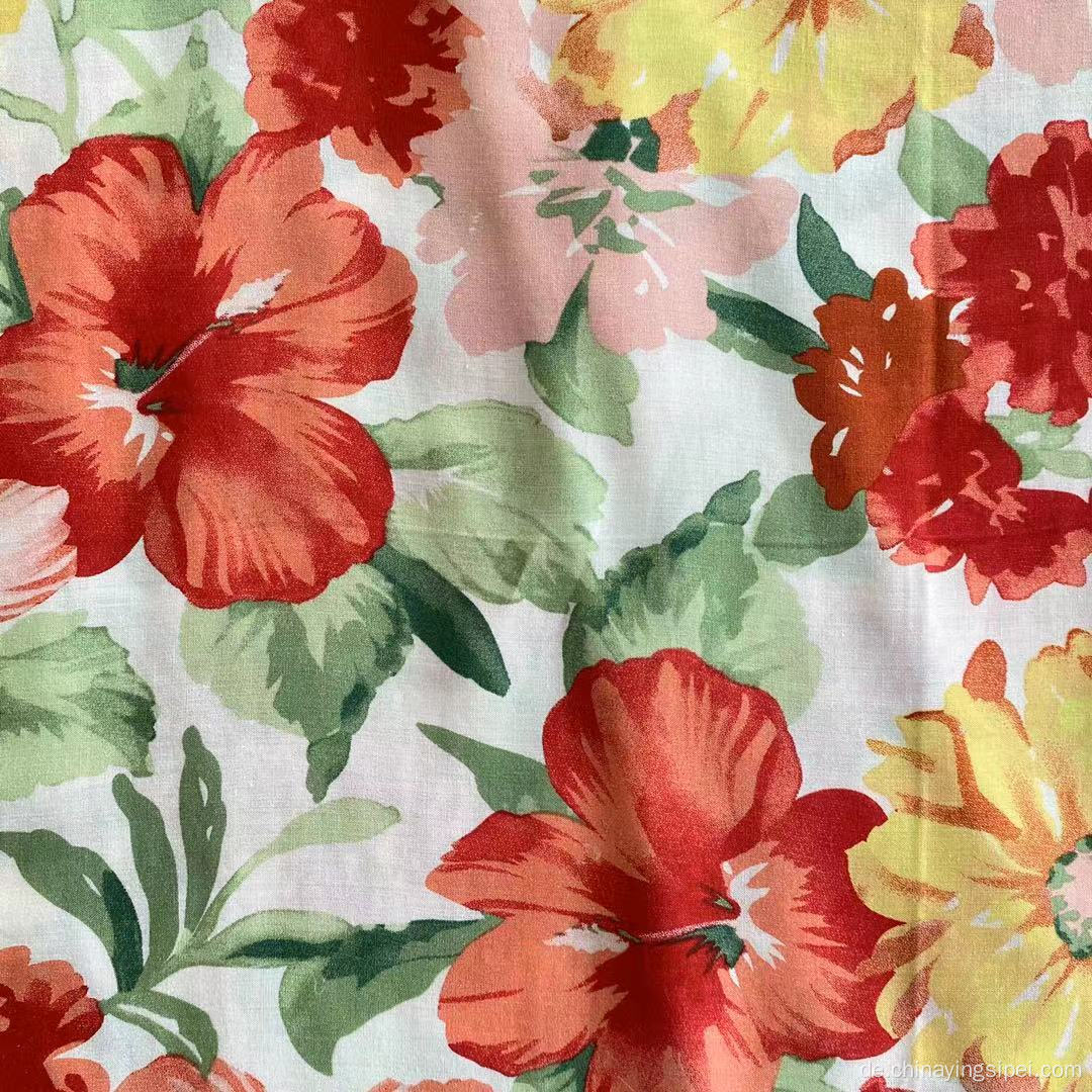 Großhandel bedrucktes Viskose Rayon 45S Stoff Floral Design