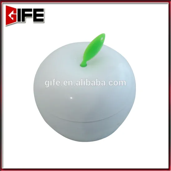 GF-7041 4AAA Battery Multicolor 16 LED Apple Shape Cute SMD ABS Desk Lamp