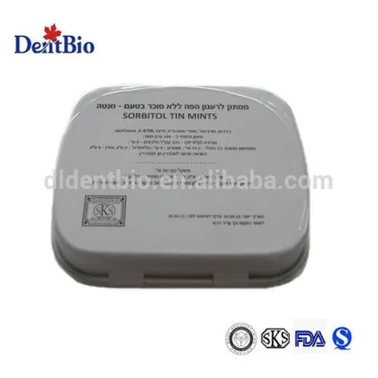 Private label candy,tin metal box sweets candy,sugar free mints candy